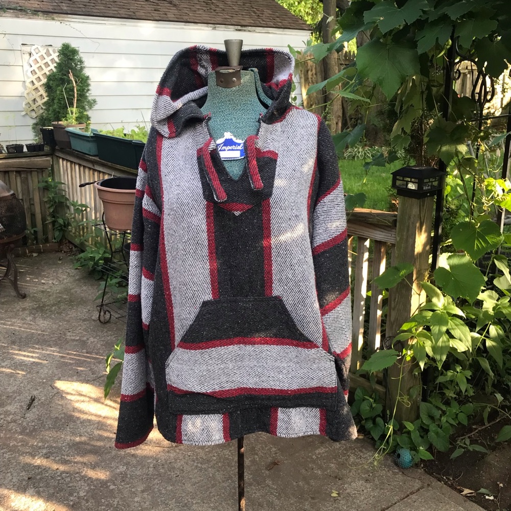 Woven poncho